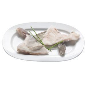 Alas de bacalao al punto de sal