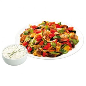 Salteado con pollo