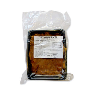 Carne marron de buey cocida