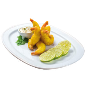 Cola de langostino rebozada