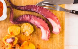 Pata de pulpo cocida
