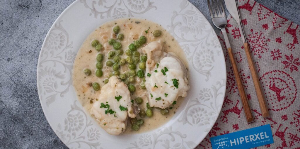 Rape en salsa de cava