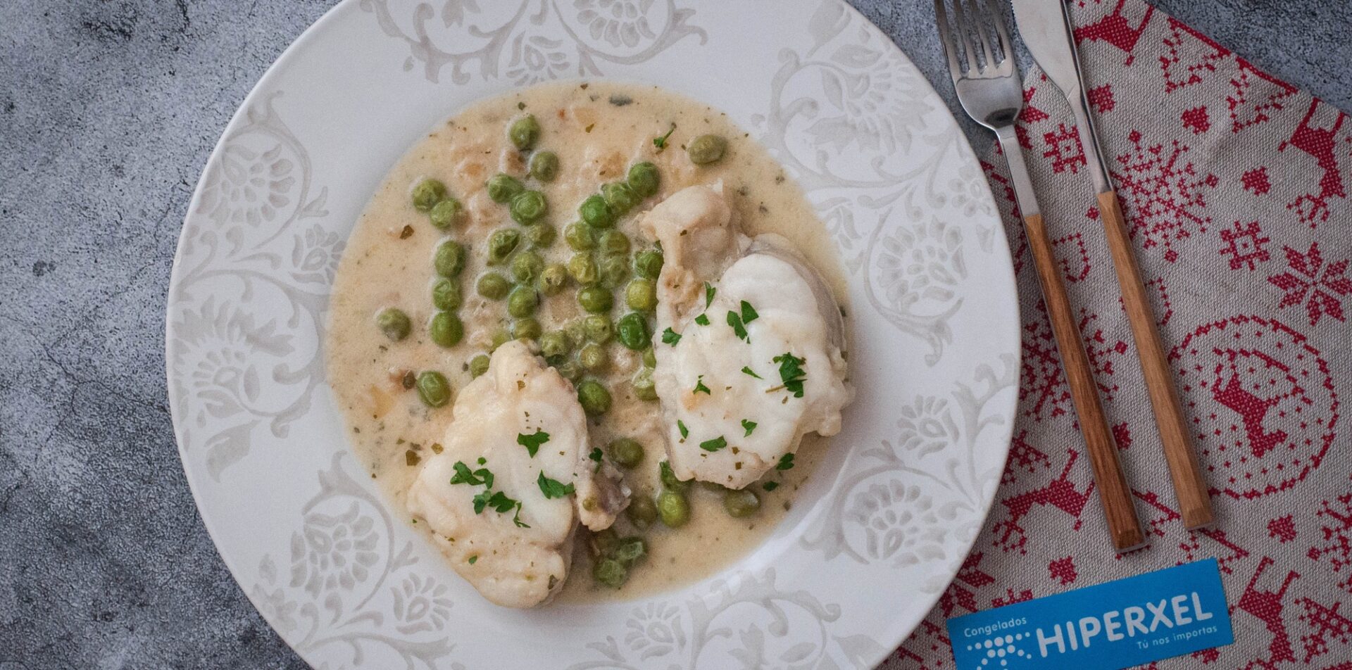 Rape en salsa de cava